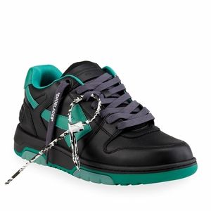 Off-White Out Of Office Black/Green Sneakers